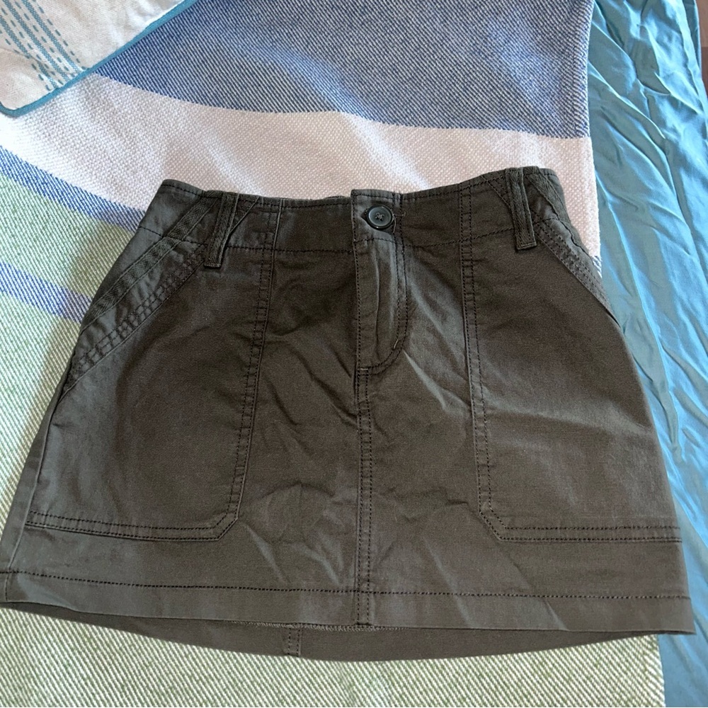 cargo mini skirt
